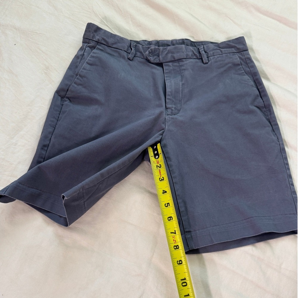 REISS Wicket Cotton Chino Tailored Shorts Airforce Blue Mens Size 30 - Picture 9 of 10